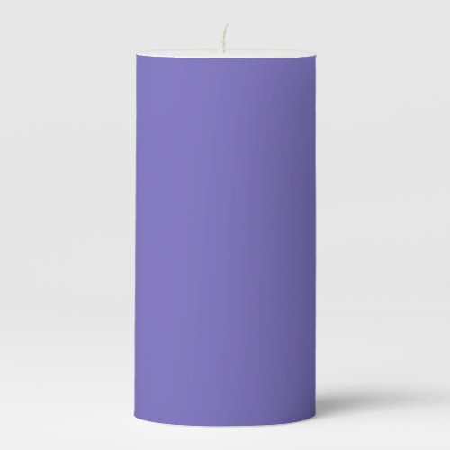 Blue_violet Crayolasolid color  Pillar Candle