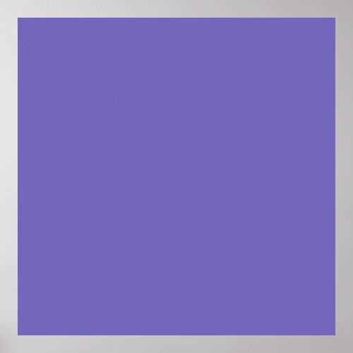 Blue_violet Crayola solid color  Poster