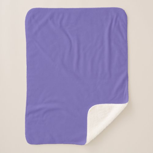 Blue_violet Crayolasolid color  Sherpa Blanket