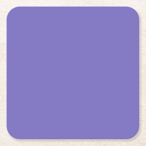 Blue_violet Crayolasolid color  Square Paper Coaster