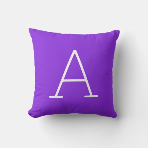 Blue Violet Customize Front  Back For Gifts  Throw Pillow