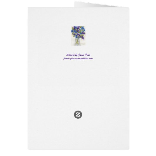 Blue Violet Pansies (Back)