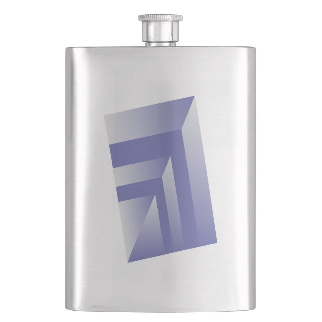 Blue violet shades flask (Front)