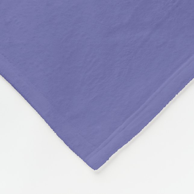 Blue Violet Solid Color Fleece Blanket (Corner)