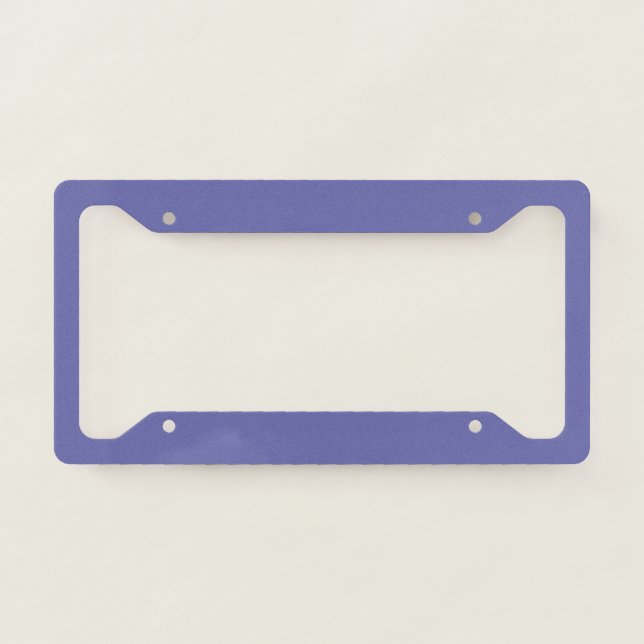 Blue Violet Solid Color License Plate Frame (Front)
