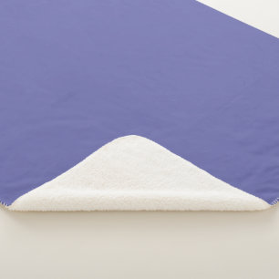Blue Violet Solid Color Sherpa Blanket
