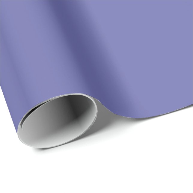 Blue Violet Solid Color Wrapping Paper (Roll Corner)