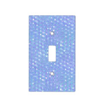 Blue Violet Trendy Triangles Geometric Light Switch Cover