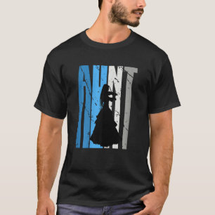 Blue Violin Aunt Violinist Plays The Violin Musica T-Shirt