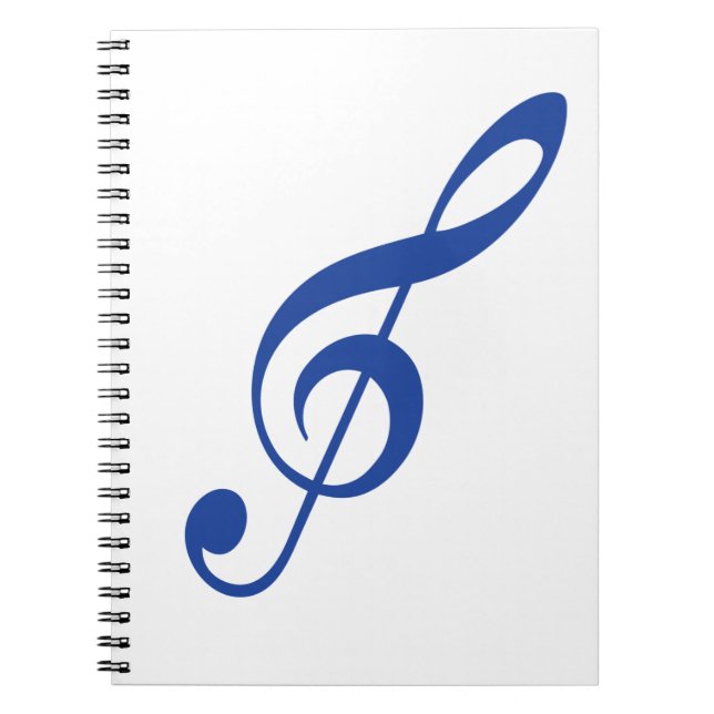 Blue Violin key Notebook (Front)
