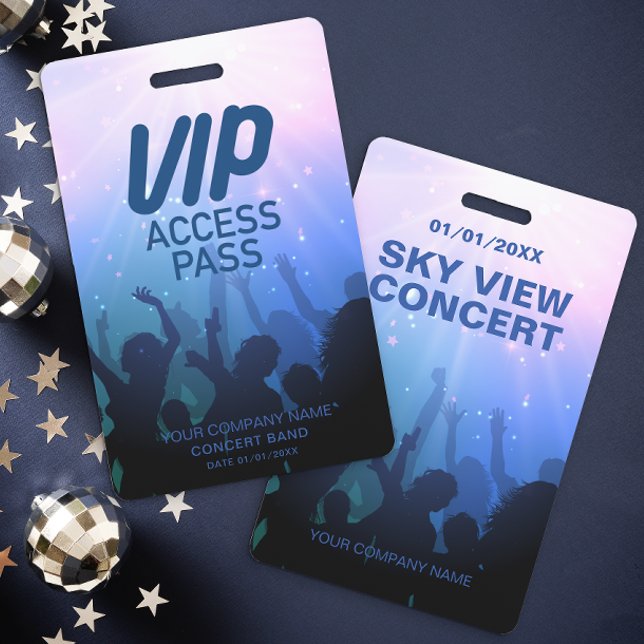 Blue VIP All Access Concert Badge (Creator Uploaded)