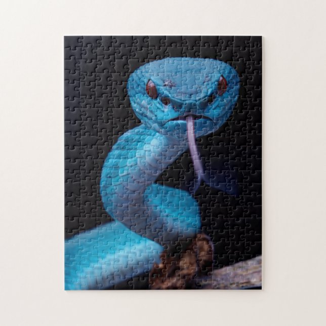Blue viper snake 252 piece Puzzle (Vertical)