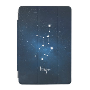 Blue Virgo Zodiac Sign Constellation iPad Mini Cover