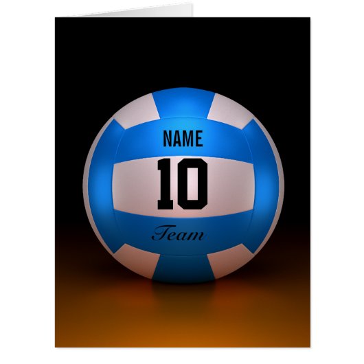 Blue Volleyball Cards (Front)