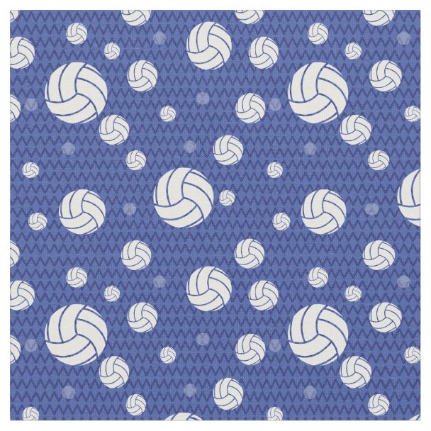 Volleyball Polkadot Fabric