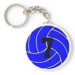 Blue Volleyball Keychain (Key Ring) Blue Volleyball Keychain (Key Ring)