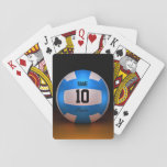 Blue Volleyball Playing Cards at Zazzle
