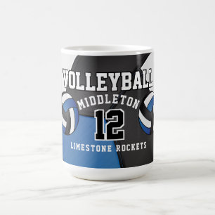 Blue Volleyball Sport Coffee Mug