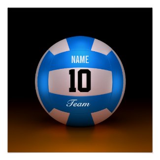 Blue Volleyball Sport