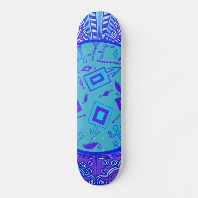 Blue VooDoo Skateboard (Front)