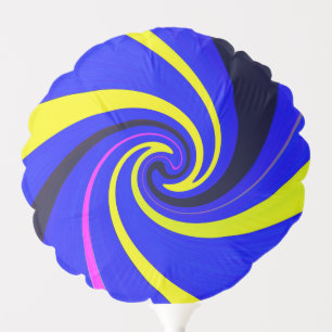 Blue vortex balloon