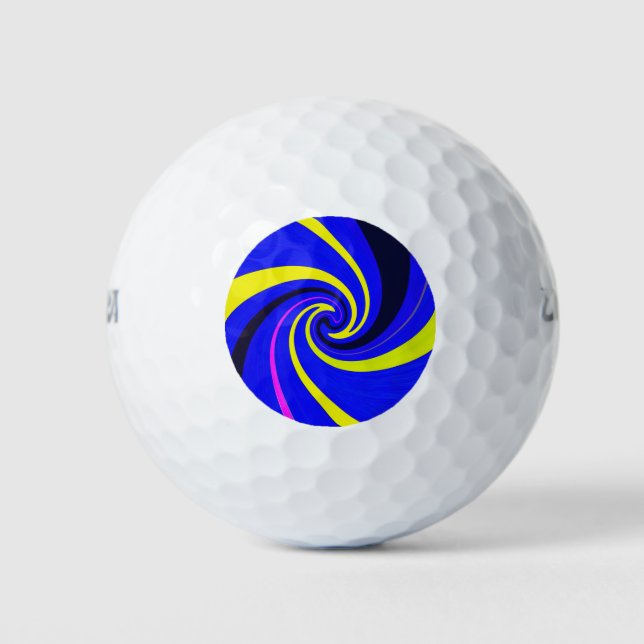 Blue vortex golf balls (Front)