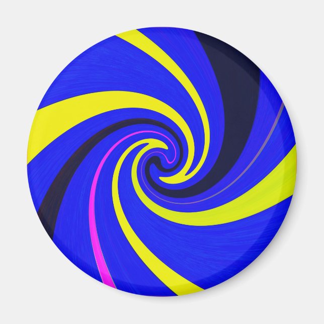 Blue vortex magnet (Front)