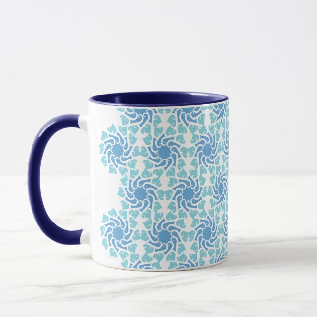 Blue Vortex Mug (Left)