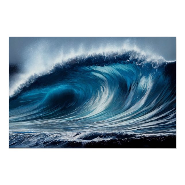 Blue Vortex Poster (Front)