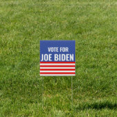 Blue Vote For Joe Biden with Red and White Stripes Sign (Insitu)