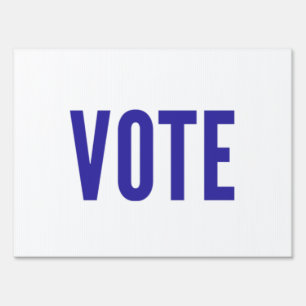 Blue VOTE Yard Sign