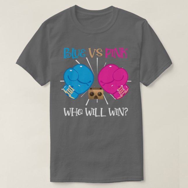 Blue vs Pink Boing Gender Reveal party Ideal  T-Shirt (Design Front)