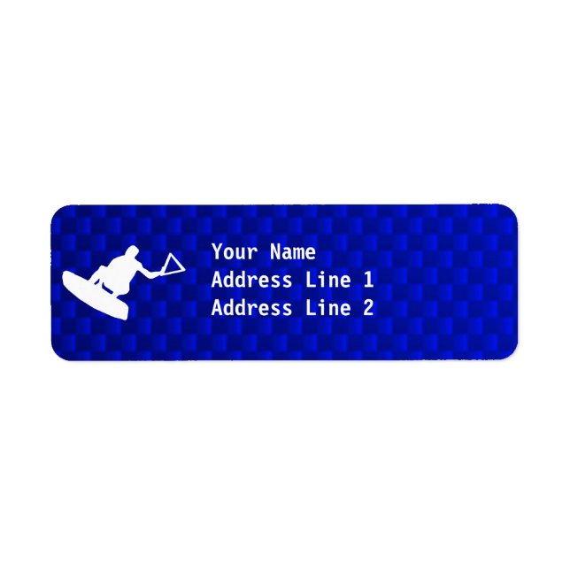 Blue Wakeboarder Label (Front)