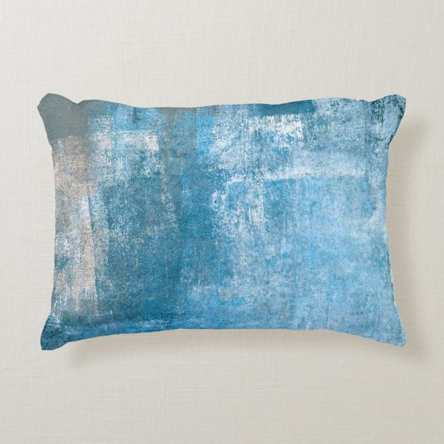 Blue Wall Accent Pillow (Front)