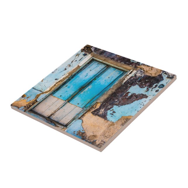 Blue wall and door ceramic tile (Side)