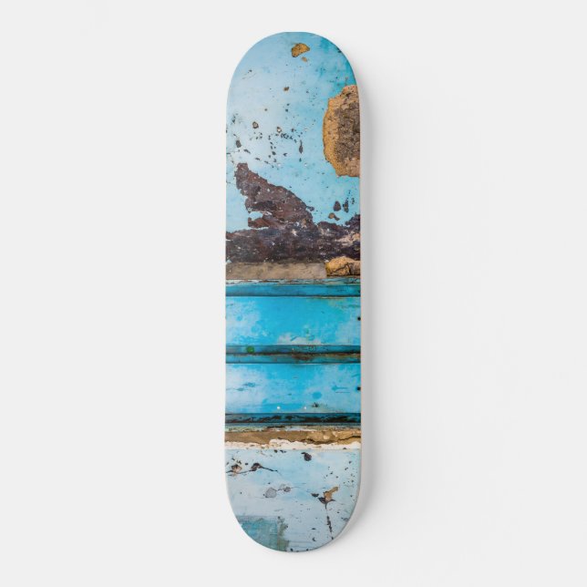 Blue wall and door skateboard (Front)
