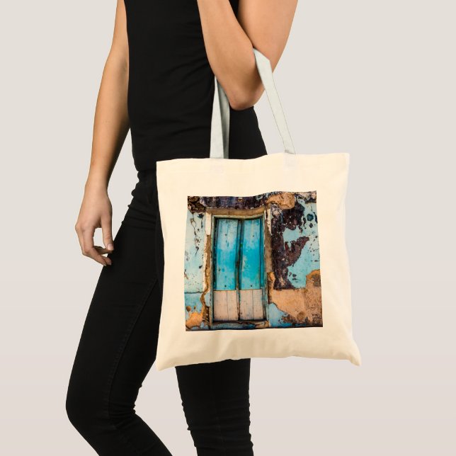 Blue wall and door tote bag (Front (Product))