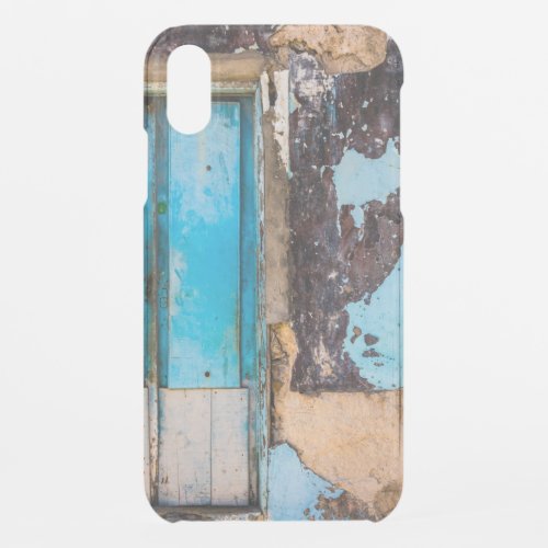 Blue wall and door iPhone XR case