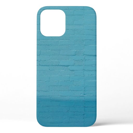 BLUE WALL BRICKS iPhone 12 CASE