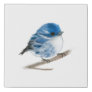 Blue Warbler Faux Wrapped Canvas Print