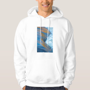 Blue water abstract, Canada Hoodie