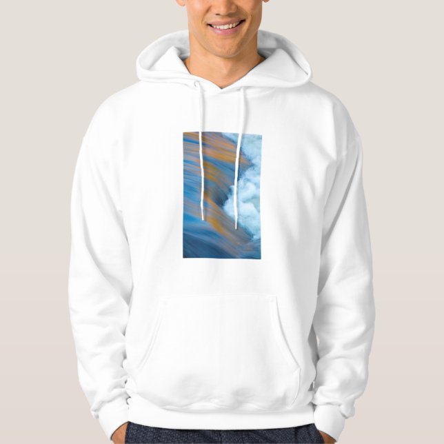 Blue water abstract, Canada Hoodie (Front)