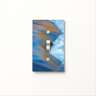 Blue water abstract, Canada Light Switch Cover