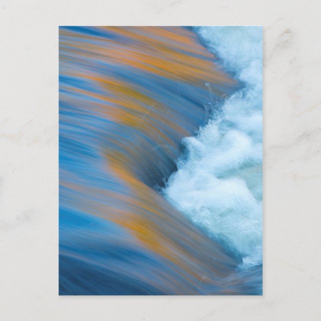 Blue water abstract, Canada Postcard (Front)