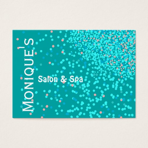 Blue Water Abstract Spa salon gift certificate Business Card Template