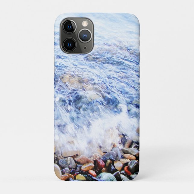 Blue water and colorful stones Case-Mate iPhone case (Back)