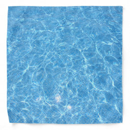 Blue Water Aqua Pool Modern Elegant Template Bandana