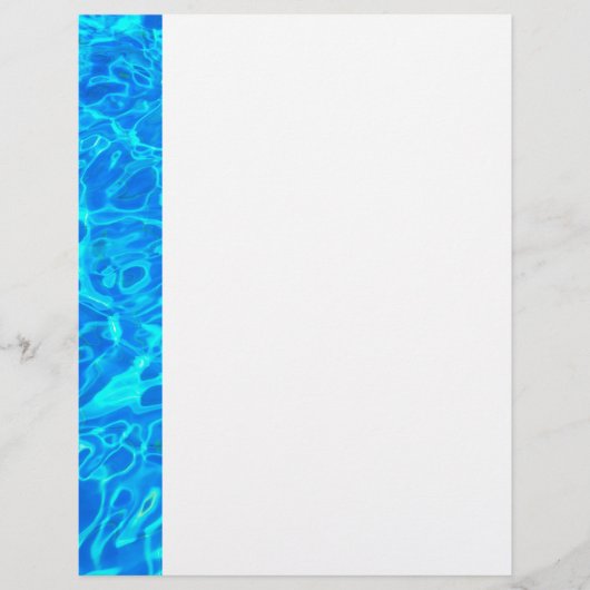 blue water background Letterhead (Front)