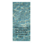 Blue Water Background Rack Card