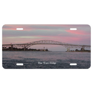 Blue Water Bridge license plate